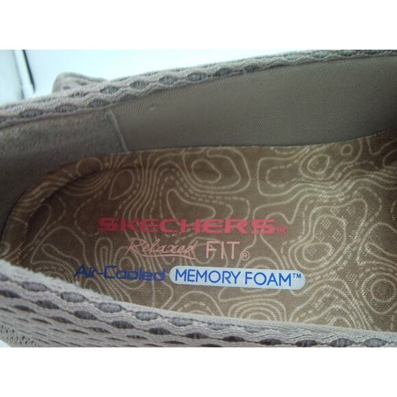 Sketchers Relaxed‎ Fit Air Cooled Memory Foam Brown Slip Ons - Size 9 - Picture 7 of 10